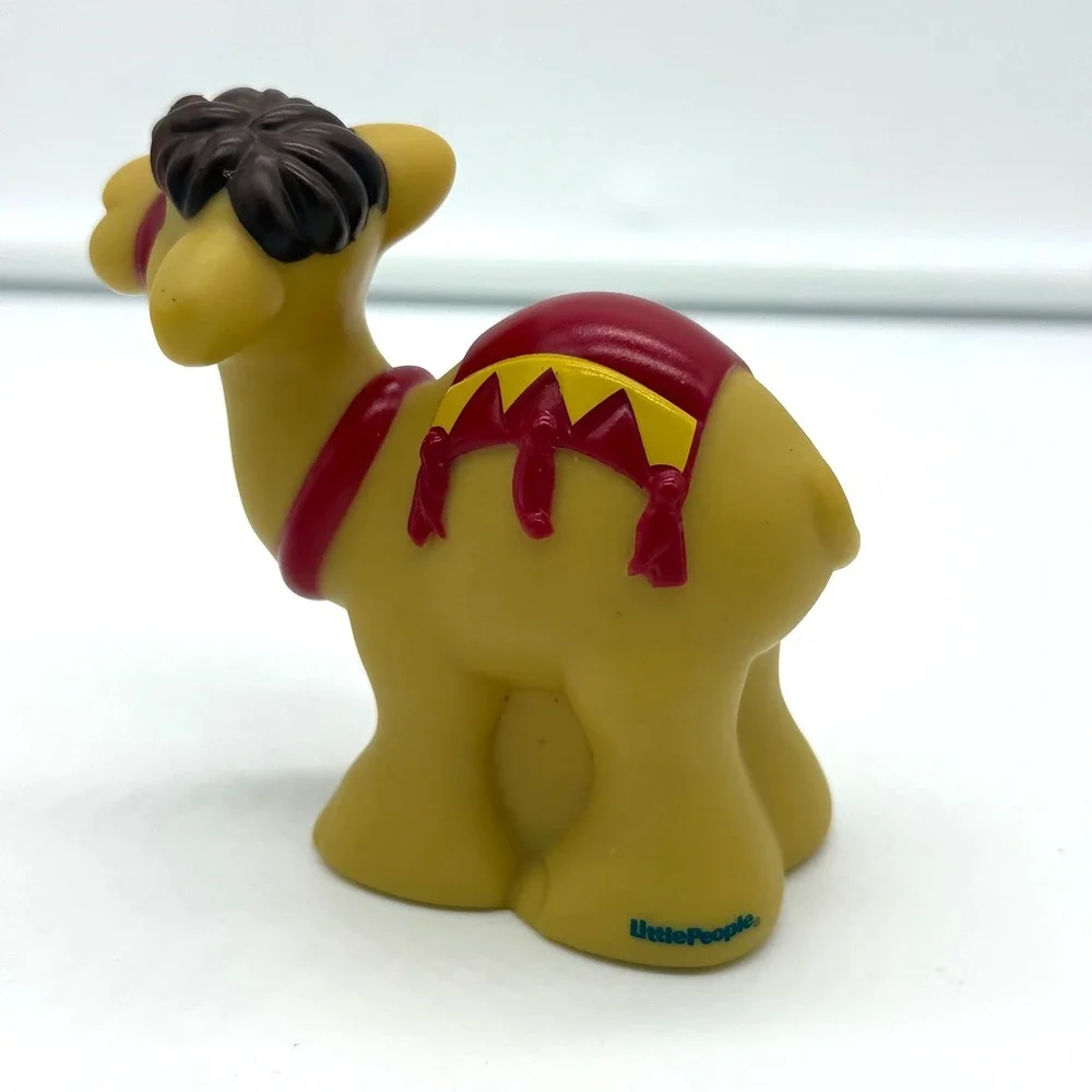 Fisher-Price Little People Camel Toy Unisex OS Tan Red Nativity Zoo Replacement
